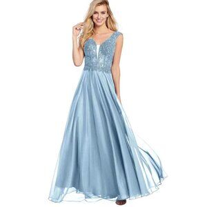 Ellie Wilde Chiffon Grad Dress EW119050